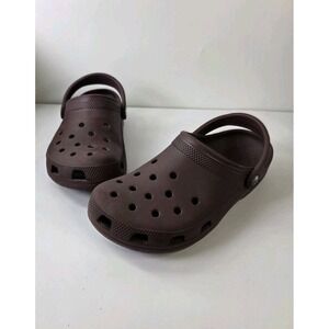 Used Crocs Unisex Classic Clog, Wine Color, Womens 9
